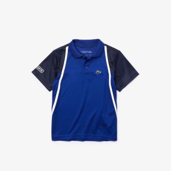 Lacoste SPORT Breathable Piqué Tennis Polo - Polo Dětské Blankyt / Černé / Bílé | CZ-4Gcudo